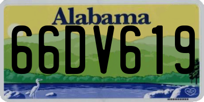 AL license plate 66DV619