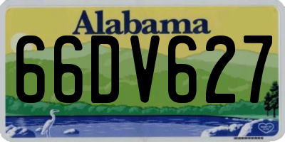 AL license plate 66DV627