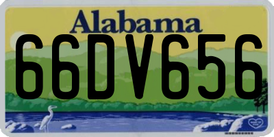 AL license plate 66DV656