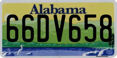 AL license plate 66DV658