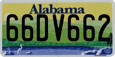 AL license plate 66DV662