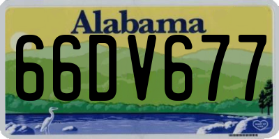 AL license plate 66DV677