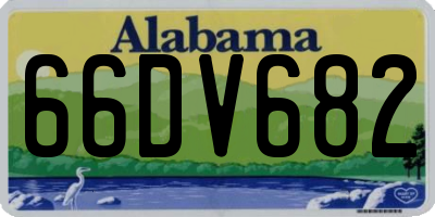 AL license plate 66DV682