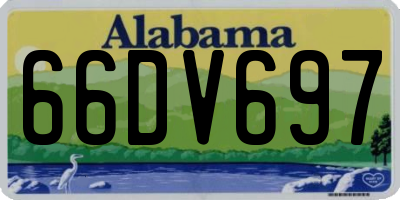 AL license plate 66DV697