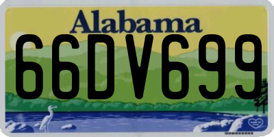 AL license plate 66DV699
