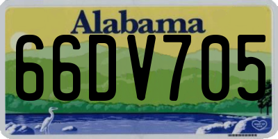 AL license plate 66DV705