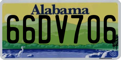 AL license plate 66DV706