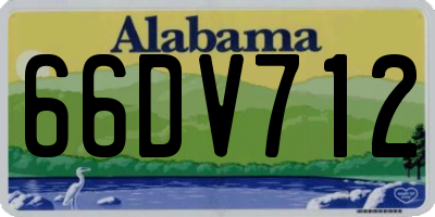 AL license plate 66DV712