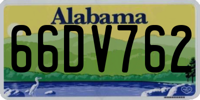 AL license plate 66DV762