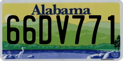 AL license plate 66DV771