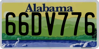 AL license plate 66DV776