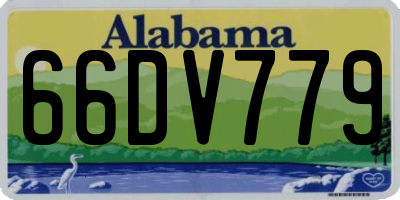 AL license plate 66DV779