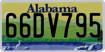 AL license plate 66DV795