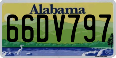 AL license plate 66DV797