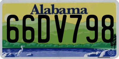 AL license plate 66DV798