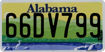 AL license plate 66DV799