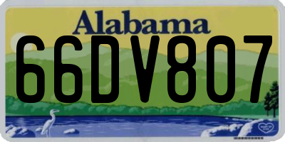 AL license plate 66DV807