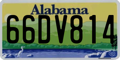 AL license plate 66DV814