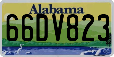 AL license plate 66DV823