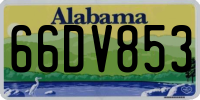 AL license plate 66DV853