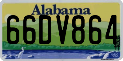 AL license plate 66DV864