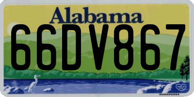 AL license plate 66DV867