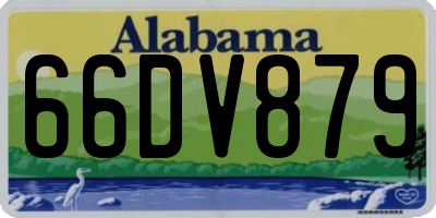 AL license plate 66DV879