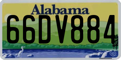 AL license plate 66DV884