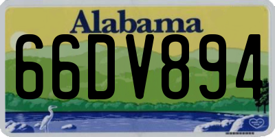 AL license plate 66DV894
