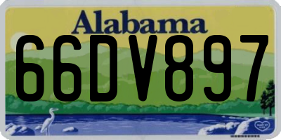 AL license plate 66DV897