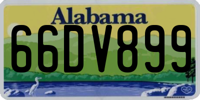 AL license plate 66DV899