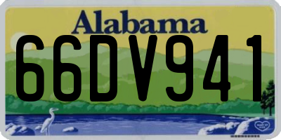 AL license plate 66DV941