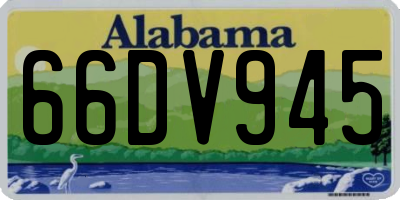 AL license plate 66DV945