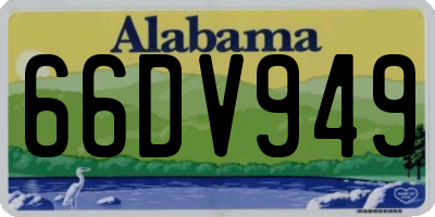 AL license plate 66DV949