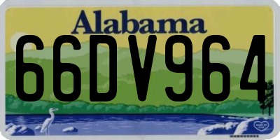 AL license plate 66DV964