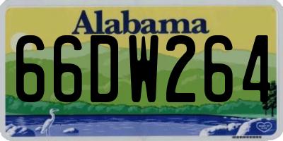 AL license plate 66DW264