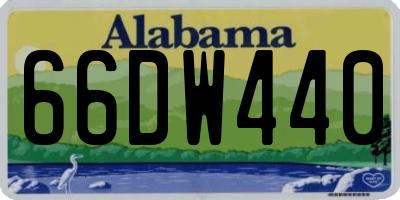 AL license plate 66DW440