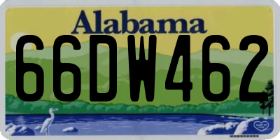 AL license plate 66DW462