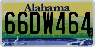 AL license plate 66DW464