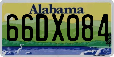 AL license plate 66DX084