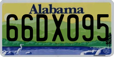 AL license plate 66DX095