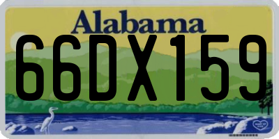 AL license plate 66DX159