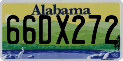 AL license plate 66DX272