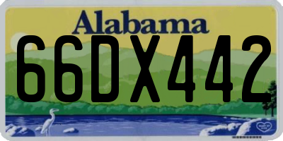 AL license plate 66DX442