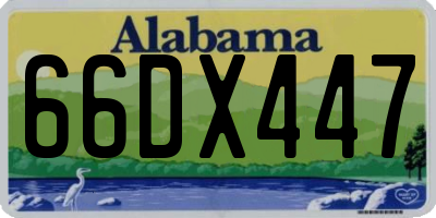 AL license plate 66DX447