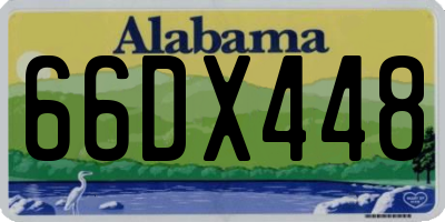 AL license plate 66DX448