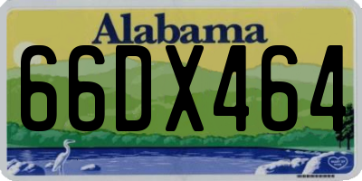 AL license plate 66DX464