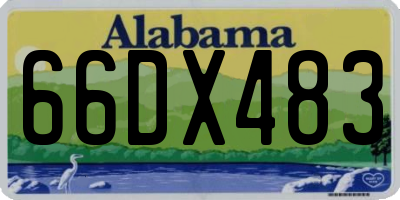 AL license plate 66DX483