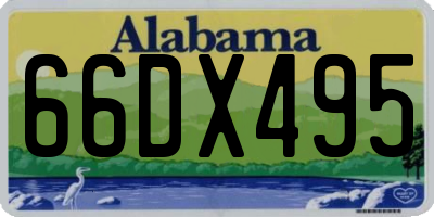 AL license plate 66DX495