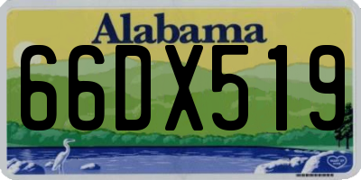 AL license plate 66DX519